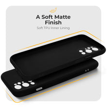 Cargar imagen en el visor de la galería, Moozy Minimalist Series Silicone Phone Case for OnePlus 9 Pro 5G, Matte Finish Lightweight Mobile Phone Case Slim Thin Soft Protective TPU Cover with Matte Surface, Black