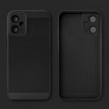 Ladda upp bild till gallerivisning, Moozy VentiGuard Phone Case for Xiaomi Redmi Note 12 Pro 5G, Black - Breathable Cover with Perforated Pattern for Air Circulation, Ventilation, Anti-Overheating Phone Case