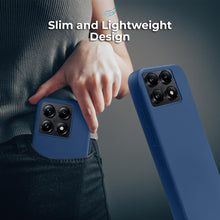 Load image into Gallery viewer, Moozy Lifestyle. Silicone Phone Case for Xiaomi 14T Pro, Liquid Silicone Lightweight Case with Matte Finish and Soft Microfiber Lining, Cover for Xiaomi 14T Pro, Dark blue