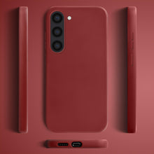 Załaduj obraz do przeglądarki galerii, Moozy Lifestyle. Silicone Case for Samsung S23, Vintage Pink - Liquid Silicone Lightweight Cover with Matte Finish and Soft Microfiber Lining, Premium Silicone Case