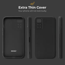 Załaduj obraz do przeglądarki galerii, Moozy Minimalist Series Silicone Case for Xiaomi Redmi Note 11 / 11S, Black - Matte Finish Lightweight Mobile Phone Case Slim Soft Protective TPU Cover with Matte Surface