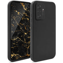 Charger l'image dans la galerie, Moozy Minimalist Series Silicone Case for Xiaomi Redmi Note 10 Pro and Note 10 Pro Max, Black - Matte Finish Lightweight Mobile Phone Case Slim Soft Protective TPU Cover with Matte Surface