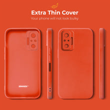 Load image into Gallery viewer, Moozy Minimalist Series Silicone Case for Xiaomi Redmi Note 10 Pro and Note 10 Pro Max, Red - Matte Finish Lightweight Mobile Phone Case Slim Soft Protective TPU Cover with Matte Surface