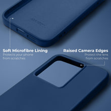 Load image into Gallery viewer, Moozy Lifestyle. Silicone Phone Case for Xiaomi 14T Pro, Liquid Silicone Lightweight Case with Matte Finish and Soft Microfiber Lining, Cover for Xiaomi 14T Pro, Dark blue