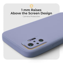 Cargar imagen en el visor de la galería, Moozy Minimalist Series Silicone Case for Xiaomi Redmi Note 10 Pro and Note 10 Pro Max, Blue Grey - Matte Finish Lightweight Mobile Phone Case Slim Soft Protective TPU Cover with Matte Surface