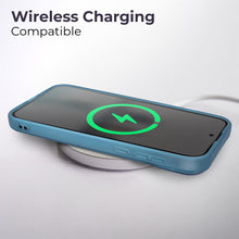 Ladda upp bild till gallerivisning, Moozy LumiCase Phone case for samsung S23 Transparent, Case for samsung s23 shockproof, TPU Cover for galaxy s23 with Camera Lens Protector, Case for samsung galaxy s23, Blue
