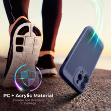 Ladda upp bild till gallerivisning, Moozy VentiGuard Phone Case for iphone 15 pro max, Breathable phone case for iphone 15 pro max with Perforated Pattern for Air Circulation, Case for iphone 15 pro max shockproof, Blue