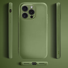 Load image into Gallery viewer, Moozy Lifestyle. Silicone Phone Case for iPhone 15 Pro Max, 6.7-inch, Liquid Silicone Shockproof Bumper Cover with Matte Finish and Soft Microfiber Lining, Premium Silicone Case, Mint green