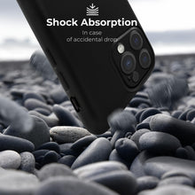 Charger l'image dans la galerie, Moozy Lifestyle. Premium Silicone Phone case for iPhone 16 Pro, 6.3-inch, Liquid Silicone Lightweight Cover for iphone 16 Pro Shockproof with Matte Finish and Soft Microfiber Lining, Black