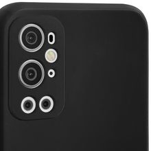 Cargar imagen en el visor de la galería, Moozy Minimalist Series Silicone Phone Case for OnePlus 9 Pro 5G, Matte Finish Lightweight Mobile Phone Case Slim Thin Soft Protective TPU Cover with Matte Surface, Black