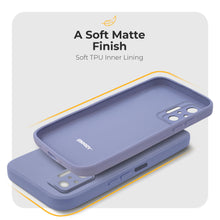 Cargar imagen en el visor de la galería, Moozy Minimalist Series Silicone Case for Xiaomi Redmi Note 10 Pro and Note 10 Pro Max, Blue Grey - Matte Finish Lightweight Mobile Phone Case Slim Soft Protective TPU Cover with Matte Surface