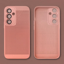 Ladda upp bild till gallerivisning, Moozy VentiGuard Phone Case for Samsung A14, Pastel Pink - Breathable Cover with Perforated Pattern for Air Circulation, Ventilation, Anti-Overheating Phone Case