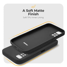 Załaduj obraz do przeglądarki galerii, Moozy Minimalist Series Silicone Case for Xiaomi Redmi Note 11 / 11S, Black - Matte Finish Lightweight Mobile Phone Case Slim Soft Protective TPU Cover with Matte Surface