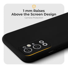 Cargar imagen en el visor de la galería, Moozy Minimalist Series Silicone Phone Case for OnePlus 9 Pro 5G, Matte Finish Lightweight Mobile Phone Case Slim Thin Soft Protective TPU Cover with Matte Surface, Black