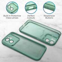 Lade das Bild in den Galerie-Viewer, Moozy LumiCase phone case for xiaomi 13t / case for 13t Pro slim, Case for xiaomi 13t bumper, Case for xiaomi 13t with camera cover, Soft TPU case for xiaomi 13tpro transparent, Green