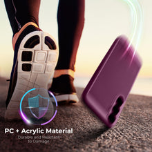 Ladda upp bild till gallerivisning, Moozy VentiGuard Phone Case for Samsung S24, Purple - Breathable Cover with Perforated Pattern for Air Circulation, Ventilation, Anti-Overheating Phone Case