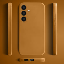 Load image into Gallery viewer, Moozy Lifestyle. Liquid Silicone Phone Case for Samsung galaxy S24 5G, Liquid Silicone Lightweight Cover for samsung S24 with Matte Finish and Soft Microfiber Lining, Caramel