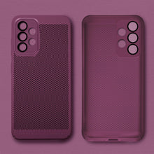 Ladda upp bild till gallerivisning, Moozy VentiGuard Phone Case for Samsung Galaxy A53 5G, Breathable phone case for samsung a53 with Perforated Pattern for Air Circulation, Cover for a53 5g shockproof, Purple