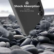 Charger l'image dans la galerie, Moozy Lifestyle. Liquid Silicone Phone Case for Samsung galaxy S24 5G, Liquid Silicone Lightweight Cover for samsung S24 with Matte Finish and Soft Microfiber Lining, Dark Grey