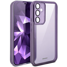 Afbeelding in Gallery-weergave laden, Moozy LumiCase Phone Case for samsung galaxy a54 5g, Transparent phone cover for samsung galaxy a54 5g, Soft TPU case for galaxy a54 5g with Camera Lens Protector, Case for samsung a54, Purple