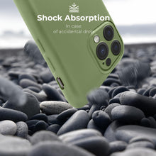 Load image into Gallery viewer, Moozy Lifestyle. Silicone Phone Case for iPhone 15 Pro Max, 6.7-inch, Liquid Silicone Shockproof Bumper Cover with Matte Finish and Soft Microfiber Lining, Premium Silicone Case, Mint green