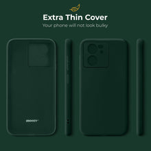 Ladda upp bild till gallerivisning, Moozy Minimalist Series Silicone Case for Xiaomi 13T / 13T Pro, Dark Green - Matte Finish Lightweight Mobile Phone Case Slim Soft Protective TPU Cover with Matte Surface