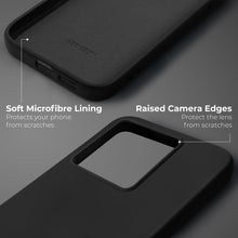 Load image into Gallery viewer, Moozy Lifestyle. Silicone Phone Case for Xiaomi 14T Pro, Liquid Silicone Lightweight Case with Matte Finish and Soft Microfiber Lining, Cover for Xiaomi 14T Pro, Black