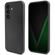 Charger l'image dans la galerie, Moozy Lifestyle. Silicone Phone Case for Samsung galaxy a55 5g, Liquid Silicone slim Protector Cover with Matte Finish and Soft Microfiber Lining, Premium Shockproof Case for a55 5g, Dark Grey