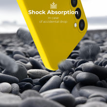 Charger l'image dans la galerie, Moozy Lifestyle. Silicone Phone Case for Samsung galaxy a55 5g, Liquid Silicone slim Protector Cover with Matte Finish and Soft Microfiber Lining, Premium Shockproof Case for a55 5g, Yellow