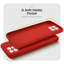 Carica l'immagine nel visualizzatore di Gallery, Moozy Minimalist Series Silicone Phone Case for Xiaomi 14 5G, Matte Finish Bumper Mobile Phone Case Slim Thin Soft Protective TPU Back Cover with Matte Surface, Red