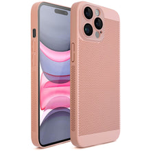 Ladda upp bild till gallerivisning, Moozy VentiGuard Phone Case for iphone 14 pro, 6.1-inch, Breathable Cover for iphone 14 pro with Perforated Pattern for Air Circulation, Hard case for iphone 14 pro, Pink Pastel