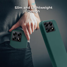 Load image into Gallery viewer, Moozy Lifestyle. Silicone Phone Case for Xiaomi 14T Pro, Liquid Silicone Lightweight Case with Matte Finish and Soft Microfiber Lining, Cover for Xiaomi 14T Pro, Dark Green