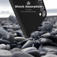 Lade das Bild in den Galerie-Viewer, Moozy Lifestyle. Liquid Silicone Phone Case for Samsung galaxy S24 5G, Liquid Silicone Lightweight Cover for samsung S24 with Matte Finish and Soft Microfiber Lining, Black