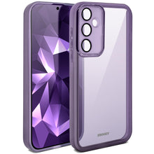 Lade das Bild in den Galerie-Viewer, Moozy LumiCase Phone Cover for samsung galaxy a55 5g, Transparent phone case for samsung galaxy a55 5g, case for galaxy a55 5g slim with Camera Lens Protector, Case for samsung a55, Purple