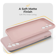Load image into Gallery viewer, Moozy Minimalist Series SiliconePhone Case for Samsung Galaxy A55 5G, Matte Finish Lightweight Mobile Phone Case Slim Soft Protector TPU Cover with Matte Surface, Light Pink