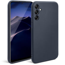 Lade das Bild in den Galerie-Viewer, Moozy Minimalist Series SiliconePhone Case for Samsung Galaxy A55 5G, Matte Finish Lightweight Mobile Phone Case Slim Soft Protector TPU Cover with Matte Surface, Dark Blue
