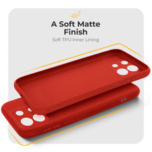 Load image into Gallery viewer, Moozy Minimalist Series Silicone Phone Case for Xiaomi Redmi Note 13 Pro 5G / Poco X6 5G, Matte Finish Lightweight Mobile Phone Case Slim Soft Protective TPU Cover with Matte Surface, Red