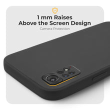 Załaduj obraz do przeglądarki galerii, Moozy Minimalist Series Silicone Case for Xiaomi Redmi Note 11 / 11S, Black - Matte Finish Lightweight Mobile Phone Case Slim Soft Protective TPU Cover with Matte Surface