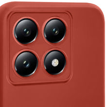 Load image into Gallery viewer, Moozy Minimalist Series Silicone Phone Case for Xiaomi 14T, Matte Finish Bumper Mobile Phone Case Slim Thin Soft Protective TPU Back Cover with Matte Surface, Red
