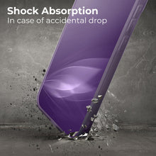 Ladda upp bild till gallerivisning, Moozy LumiCase Phone case for samsung S23 Transparent, Case for samsung s23 shockproof, TPU Cover for galaxy s23 with Camera Lens Protector, Case for samsung galaxy s23, Purple