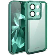 Lade das Bild in den Galerie-Viewer, Moozy LumiCase phone case for xiaomi Redmi Note 13 Pro 5G / case for Poco X6 slim, Case for xiaomi Redmi Note 13 Pro 5G bumper with camera cover, Soft TPU case for xiaomi Poco X6 transparent, Green