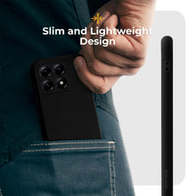 Load image into Gallery viewer, Moozy Minimalist Series Silicone Phone Case for Xiaomi 14T, Matte Finish Bumper Mobile Phone Case Slim Thin Soft Protective TPU Back Cover with Matte Surface, Black