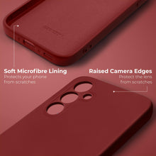 Ladda upp bild till gallerivisning, Moozy Lifestyle. Silicone Case for Samsung A34 5G, Vintage Pink - Liquid Silicone Lightweight Cover with Matte Finish and Soft Microfiber Lining, Premium Silicone Case