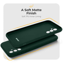 Load image into Gallery viewer, Moozy Minimalist Series Silicone Case for Samsung A54 5G, Dark Green - Matte Finish Lightweight Mobile Phone Case Slim Soft Protective TPU Cover with Matte Surface