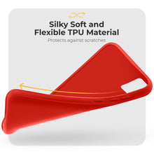 Ladda upp bild till gallerivisning, Moozy Minimalist Series Silicone Phone Case for Samsung Galaxy A51 5G, Matte Finish Lightweight Mobile Phone Case Ultra Slim Soft Shockproof Protective TPU Cover with Matte Surface, Red