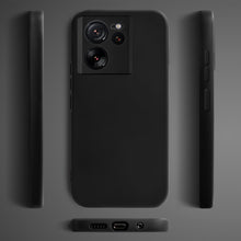 Cargar imagen en el visor de la galería, Moozy Lifestyle. Silicone Case for Xiaomi 13T and 13T Pro, Black - Liquid Silicone Lightweight Cover with Matte Finish and Soft Microfiber Lining, Premium Silicone Case