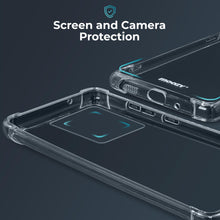 Charger l'image dans la galerie, Moozy Shockproof Silicone Phone Case for Xiaomi Redmi Note 13 Pro 5G and Poco X6 5G - Transparent Case with Shock Absorbing 3D Corners Crystal Clear Protective Soft TPU Silicone Cover