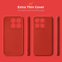 Load image into Gallery viewer, Moozy Minimalist Series Silicone Phone Case for Xiaomi 14T, Matte Finish Bumper Mobile Phone Case Slim Thin Soft Protective TPU Back Cover with Matte Surface, Red