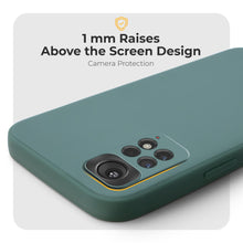 Carica l'immagine nel visualizzatore di Gallery, Moozy Minimalist Series Silicone Case for Xiaomi Redmi Note 11 / 11S, Dark Green - Matte Finish Lightweight Mobile Phone Case Slim Soft Protective TPU Cover with Matte Surface