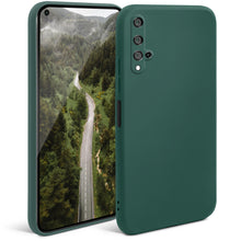 Afbeelding in Gallery-weergave laden, Moozy Minimalist Series Case for Huawei Nova 5T / Honor 20, Dark Green - Matte Finish Slim Soft TPU Cover